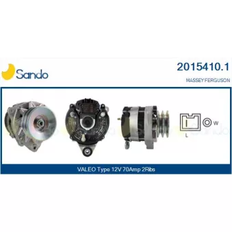 Alternateur SANDO 2015410.1