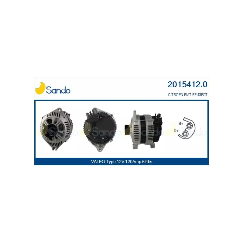 Alternateur SANDO 2015412.0