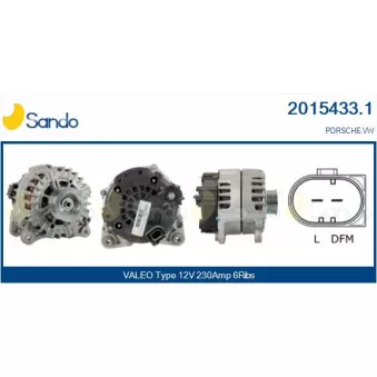 Alternateur SANDO 2015433.1