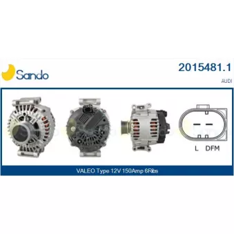 Alternateur SANDO 2015481.1
