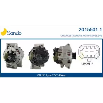 Alternateur SANDO 2015501.1