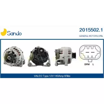 Alternateur SANDO 2015502.1