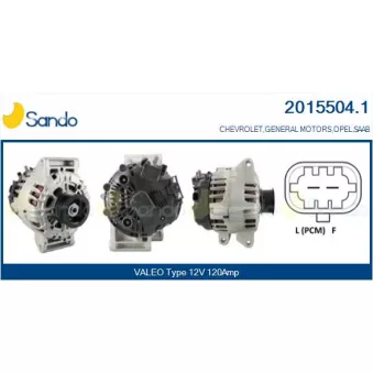 Alternateur SANDO 2015504.1