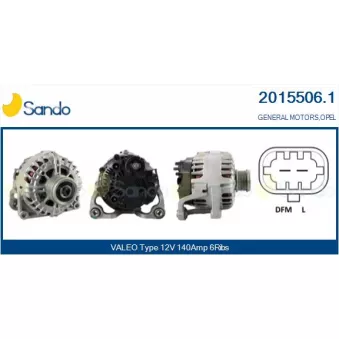Alternateur SANDO 2015506.1