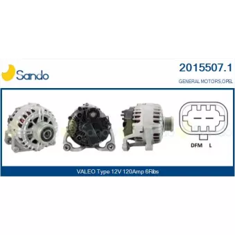 Alternateur SANDO 2015507.1