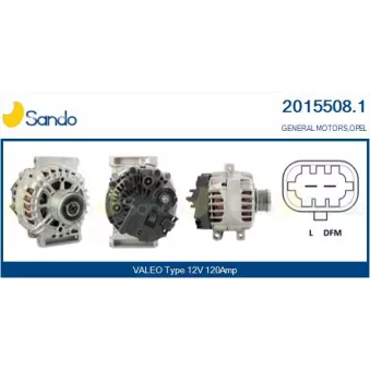 Alternateur SANDO 2015508.1