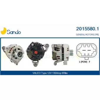 Alternateur SANDO 2015580.1