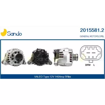 Alternateur SANDO 2015581.2
