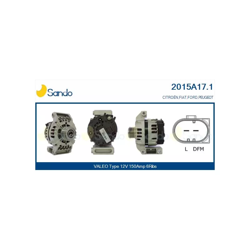 Alternateur SANDO 2015A17.1