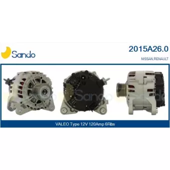 Alternateur SANDO 2015A26.0