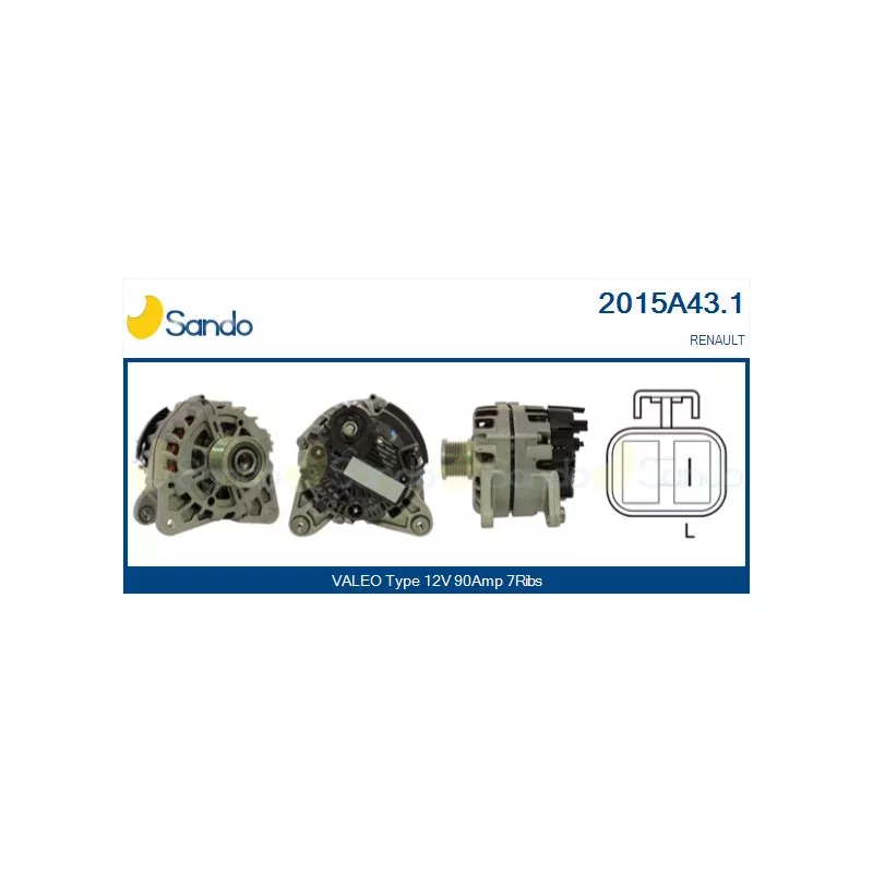 Alternateur SANDO 2015A43.1