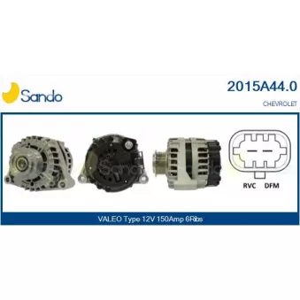 Alternateur SANDO 2015A44.0