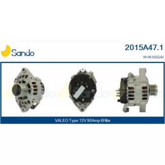 Alternateur SANDO 2015A47.1