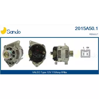 Alternateur SANDO 2015A50.1