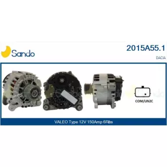 Alternateur SANDO 2015A55.1