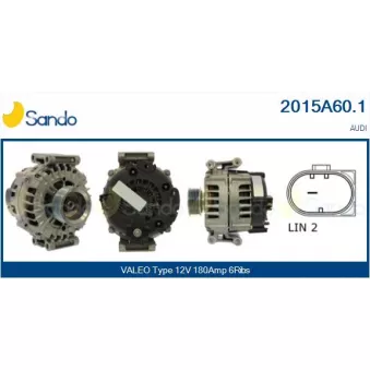 Alternateur SANDO 2015A60.1