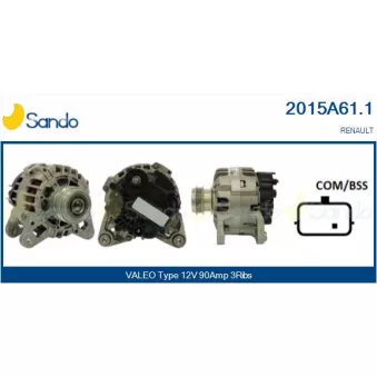 Alternateur SANDO 2015A61.1