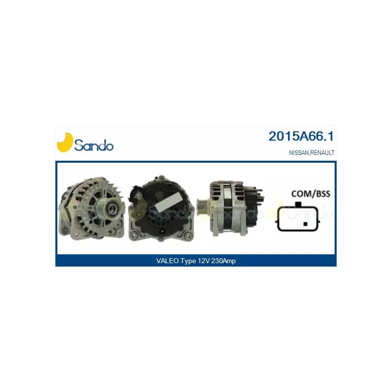 Alternateur SANDO 2015A66.1