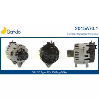 Alternateur SANDO 2015A70.1