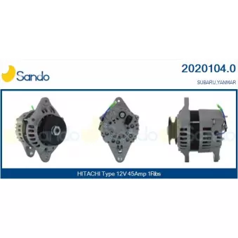 Alternateur SANDO 2020104.0
