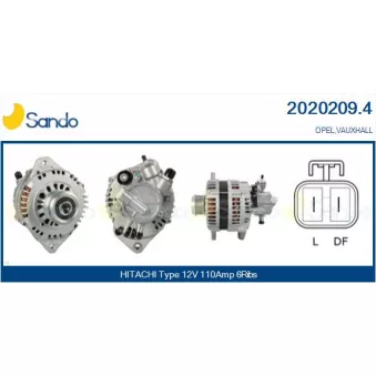 Alternateur SANDO 2020209.4