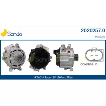 Alternateur SANDO 2020257.0