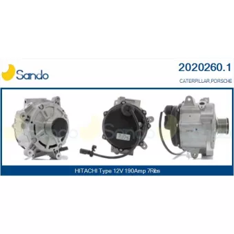 Alternateur SANDO 2020260.1