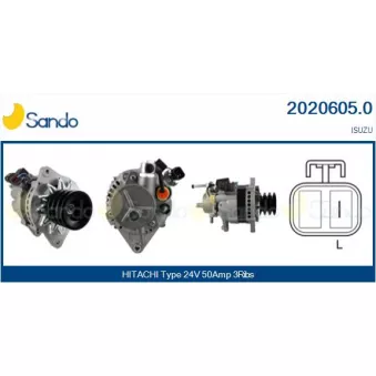 Alternateur SANDO 2020605.0