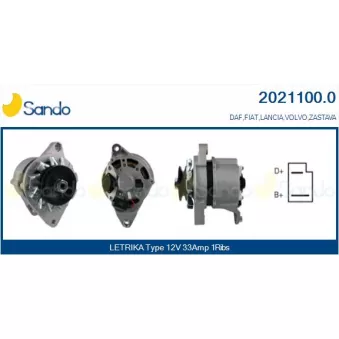 Alternateur SANDO 2021100.0