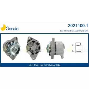 Alternateur SANDO 2021100.1