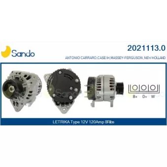 Alternateur SANDO 2021113.0