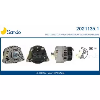 Alternateur SANDO 2021135.1