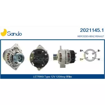 Alternateur SANDO 2021145.1