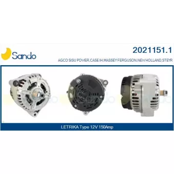 Alternateur SANDO 2021151.1