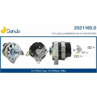 Alternateur SANDO 2021165.0