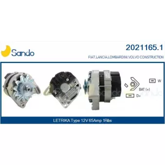 Alternateur SANDO 2021165.1