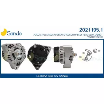 Alternateur SANDO 2021195.1