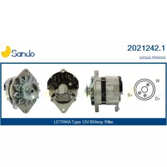 Alternateur SANDO 2021242.1
