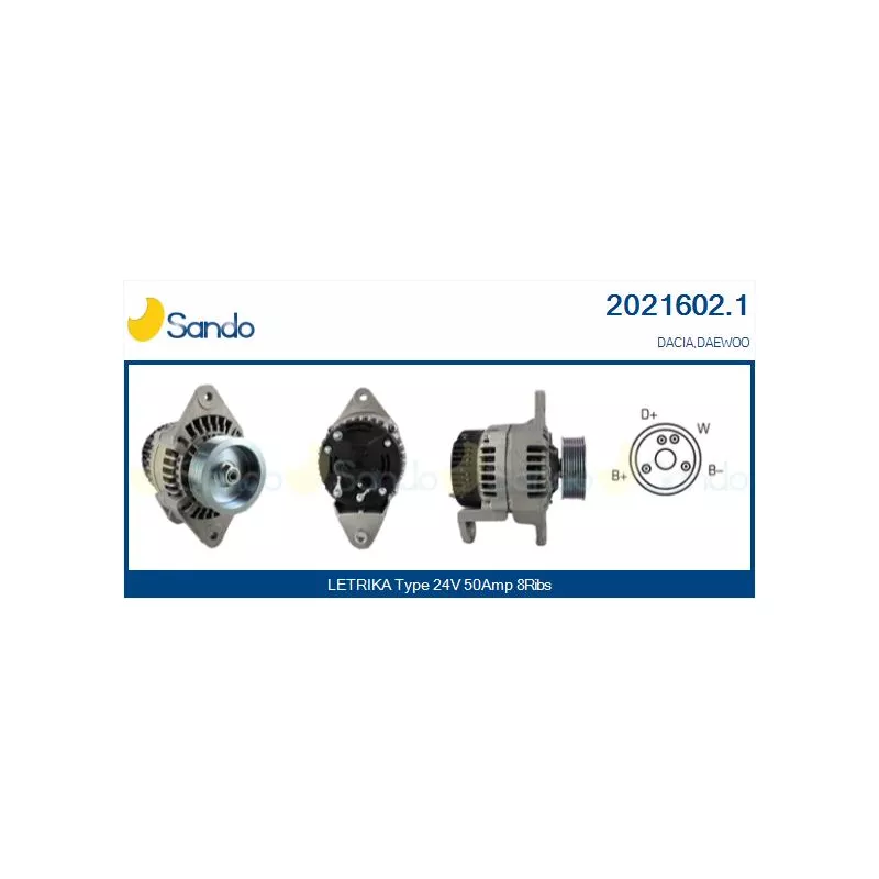 Alternateur SANDO 2021602.1