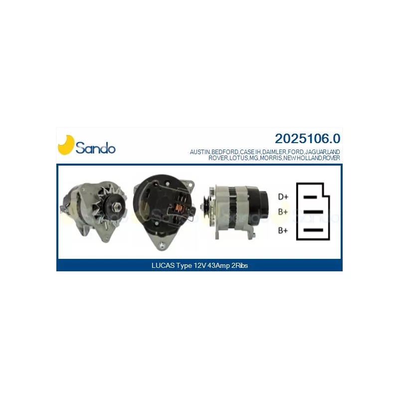 Alternateur SANDO 2025106.0