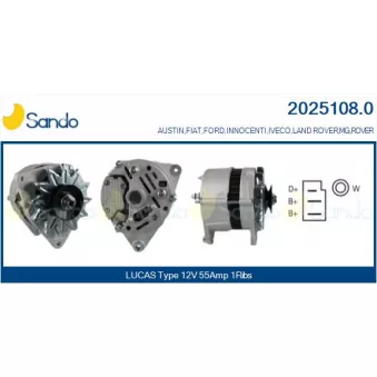 Alternateur SANDO 2025108.0