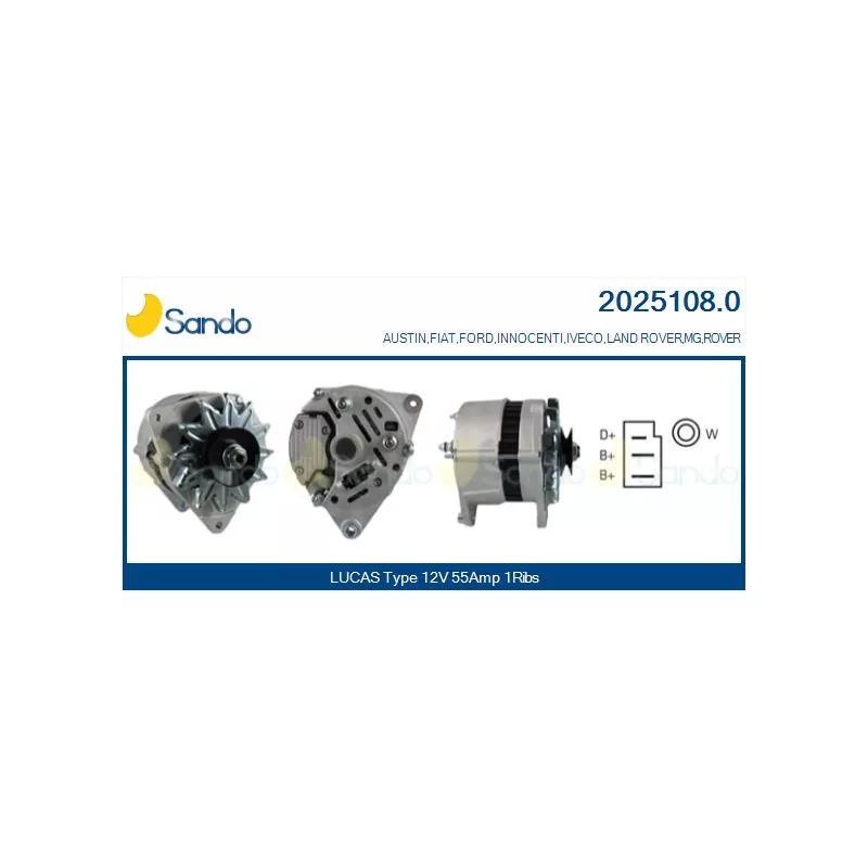 Alternateur SANDO 2025108.0