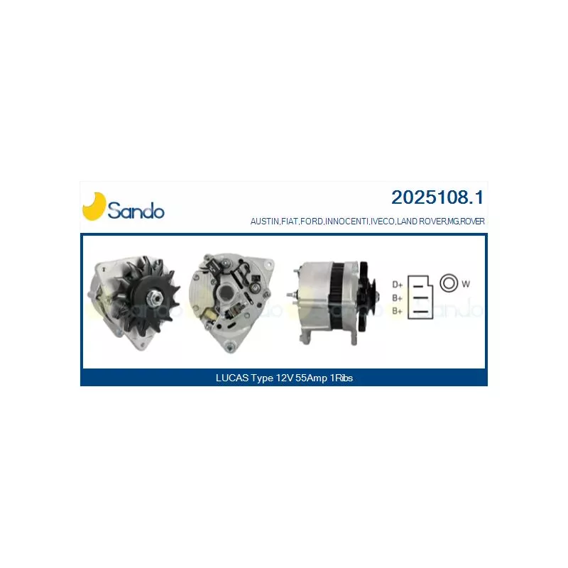 Alternateur SANDO 2025108.1