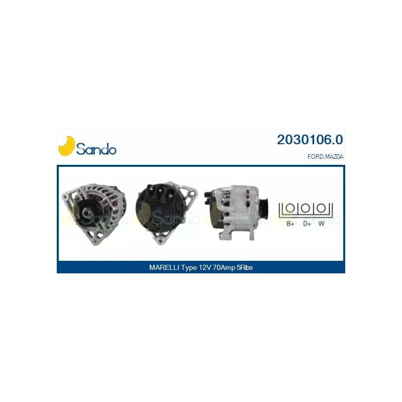 Alternateur SANDO 2030106.0