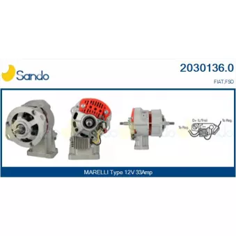 Alternateur SANDO 2030136.0
