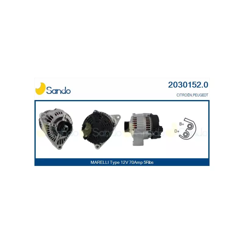 Alternateur SANDO 2030152.0