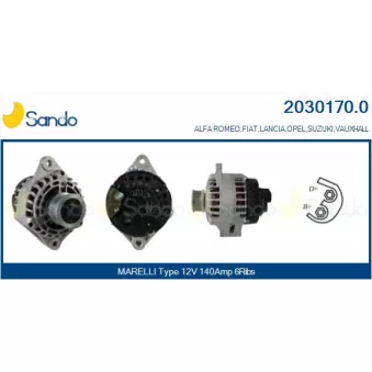Alternateur SANDO 2030170.0