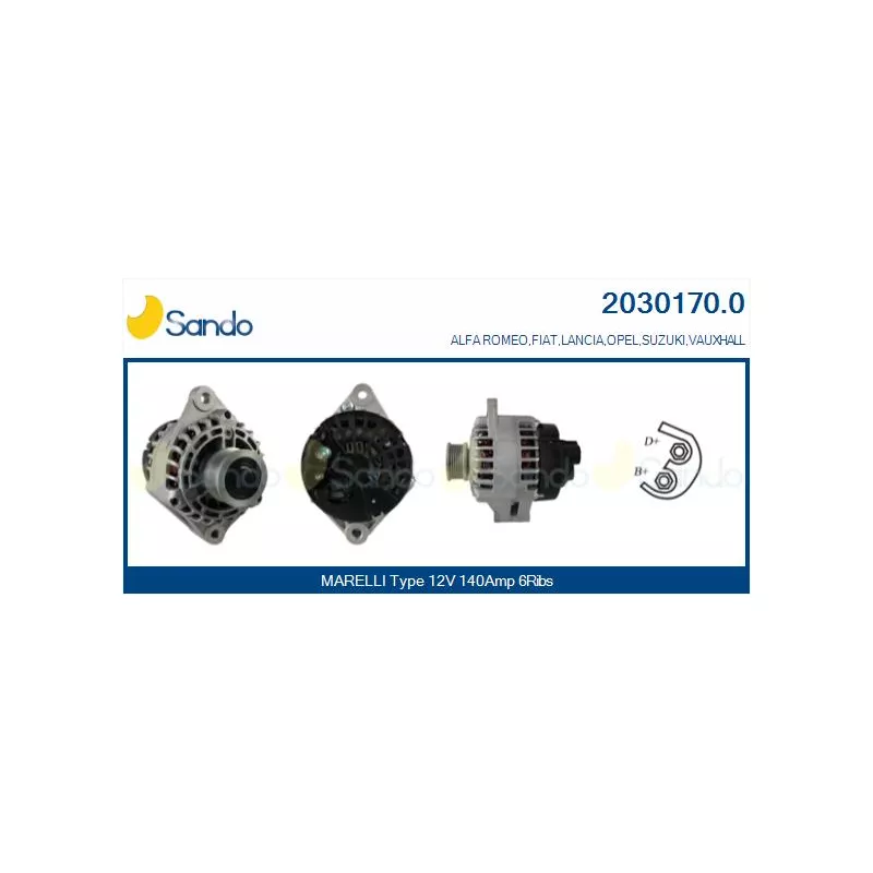 Alternateur SANDO 2030170.0