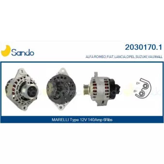 Alternateur SANDO 2030170.1