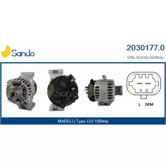 Alternateur SANDO 2030177.0